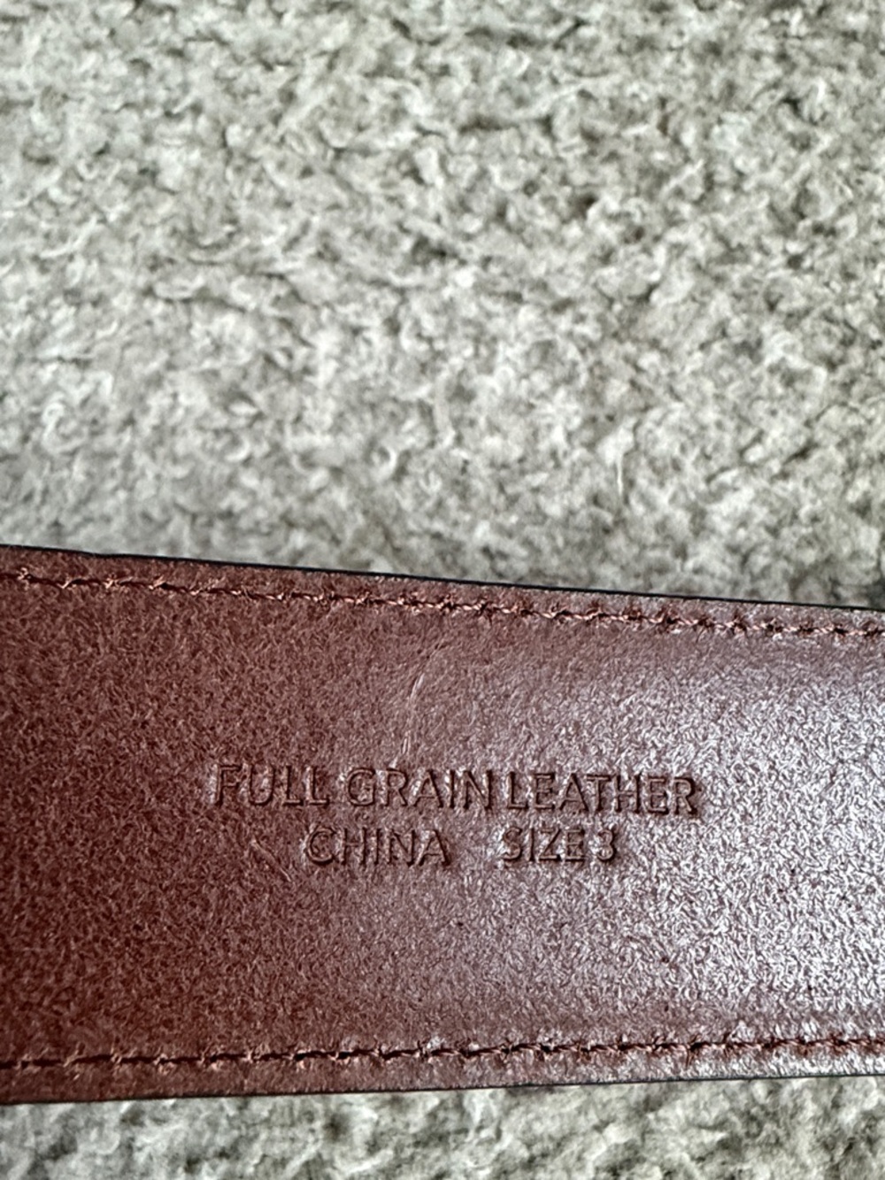 Na Nin Croc Embossed “Delaney” Leather Belt- Brown - Picture 3 of 6